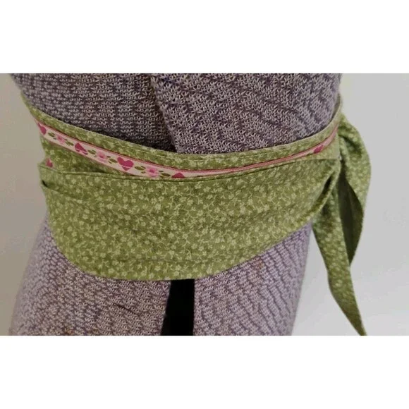 Vtg 80's Sash Wrap Belt Women's Handmade Sz XS Boho Hippie Cottage Folk Shabby - Picture 4 of 6